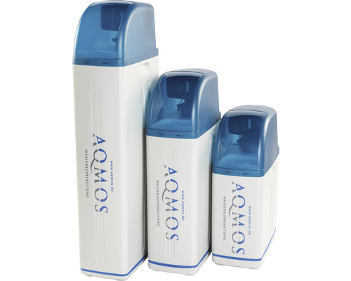 AQMOS AQBM-R2D2-48 waterontharder met aansluitset en montageblok voor huishoudens van 2 tot 5 personen