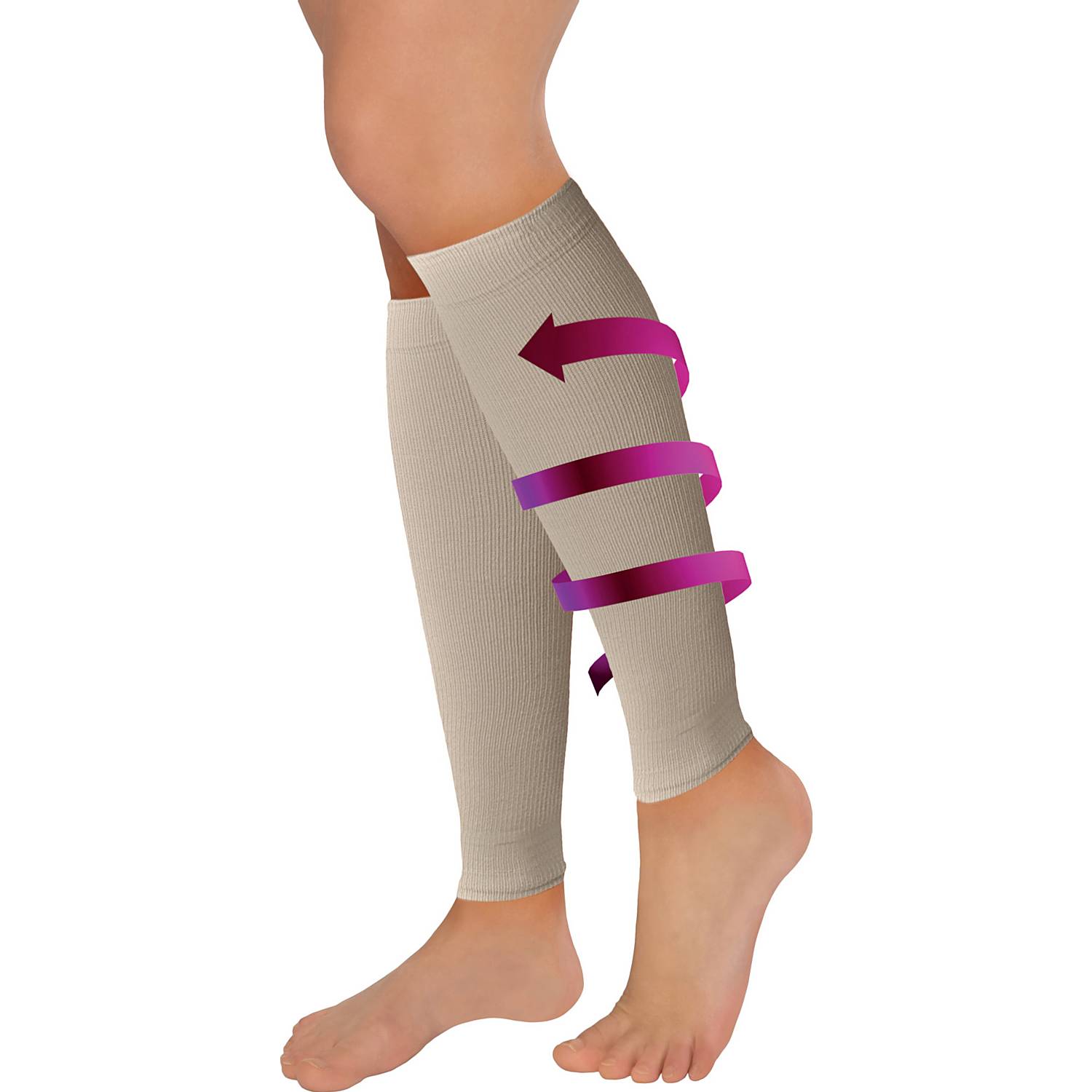 FußGut Unisex Stütz-Stulpen, 2 Paar