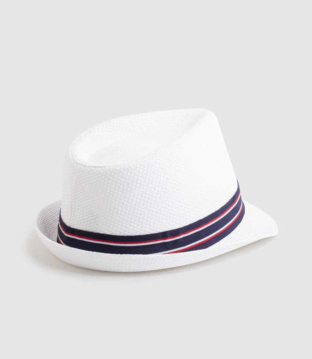 Chapeau paille blanc