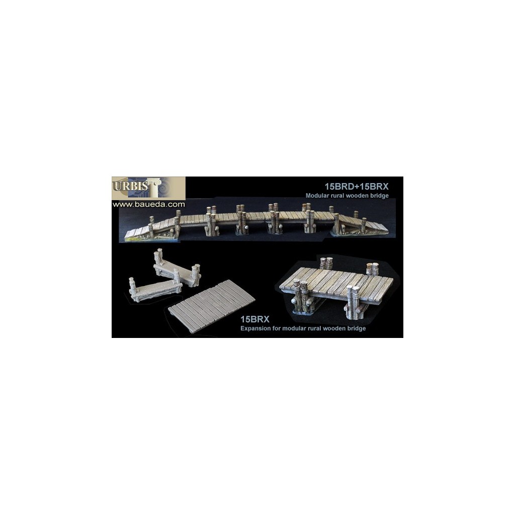 Expansion for modular rural wooden bridge