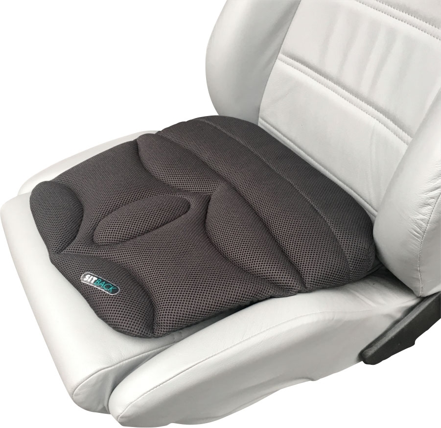 Sitback Basic Living Fahrzeug Sitzkissen 44 x 42 cm 3D Black