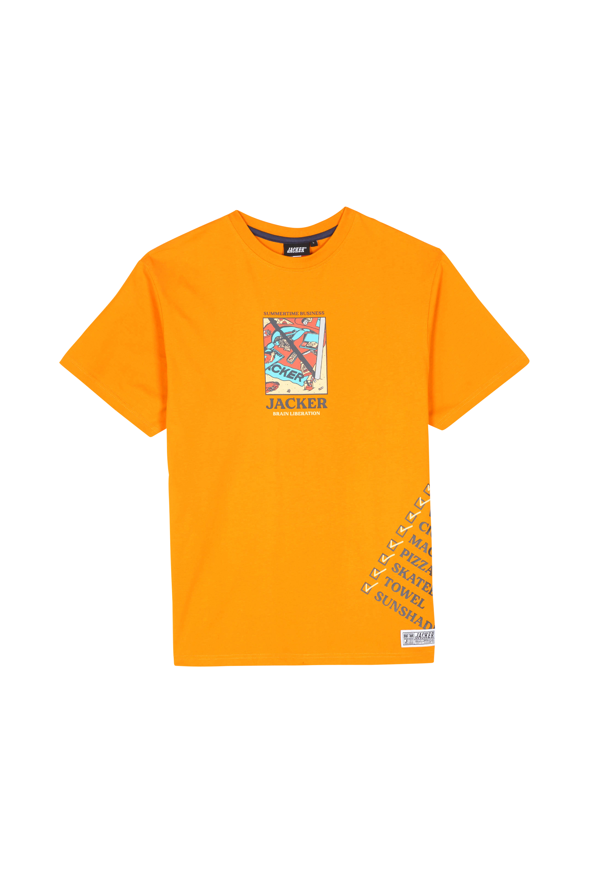JACKER T-shirt Summertime Orange