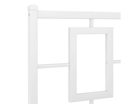 VIDAXL - Tête de lit métal blanc 193 cm