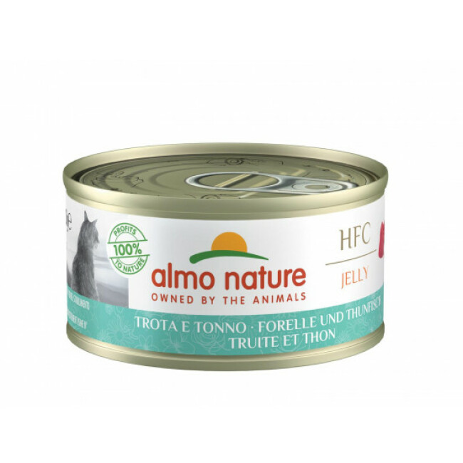 Boîtes Almo Nature HFC Jelly pour chat - Lot de 6 x 70 g