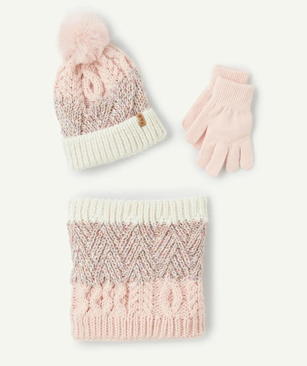 TAPE A L'OEIL<br>Conjunto de 3 peças: gorro + luvas + cachecol