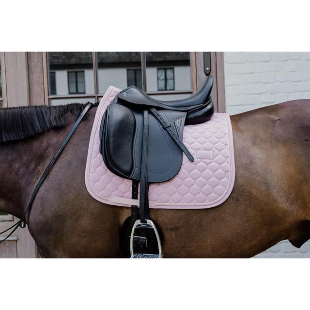 Zadelpad Kentucky Onion Quilt Rubber Logo Dressuur Lichtroze