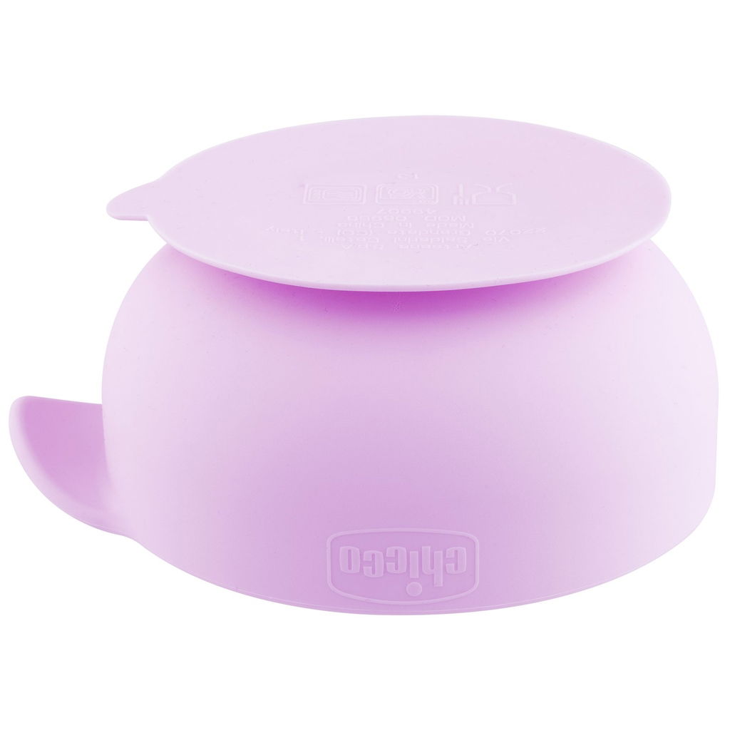 ChiccoChicco   Silikonschale mit Saugfuss pink