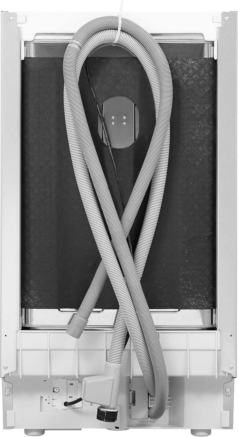 Bauknecht BSBO 3O35 PF X Integrierter Geschirrspüler/45 cm Breite/PowerClean/ActiveDry/ Hygieneprogramm/Vollwasserschutz/Besteckschublade/ Kindersicherung, aus Edelstahl, Einbau