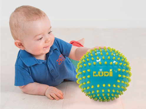 3 balles sensorielles bleues - LUDI