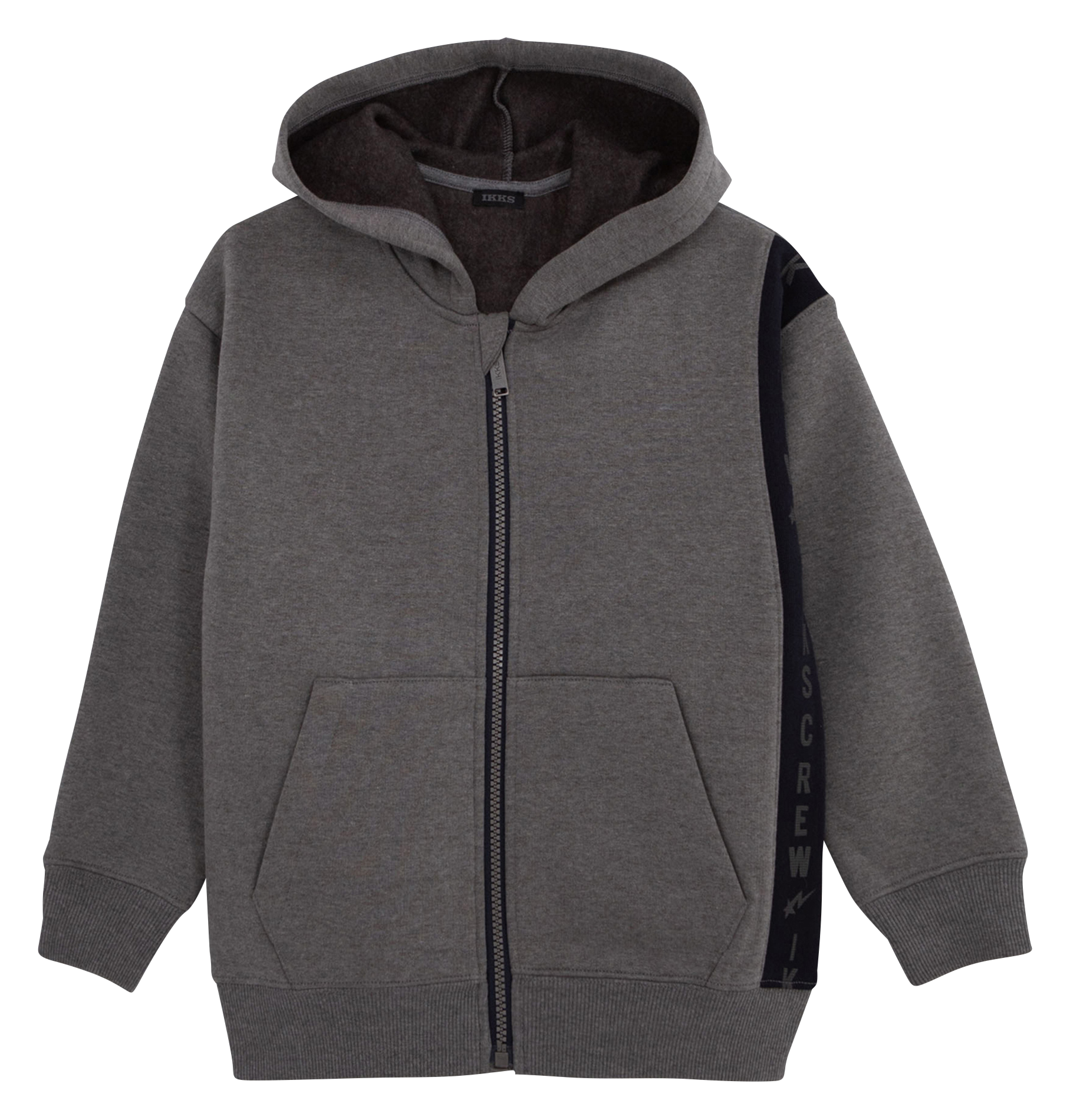 Sweat capuche en coton mélangé | Gris