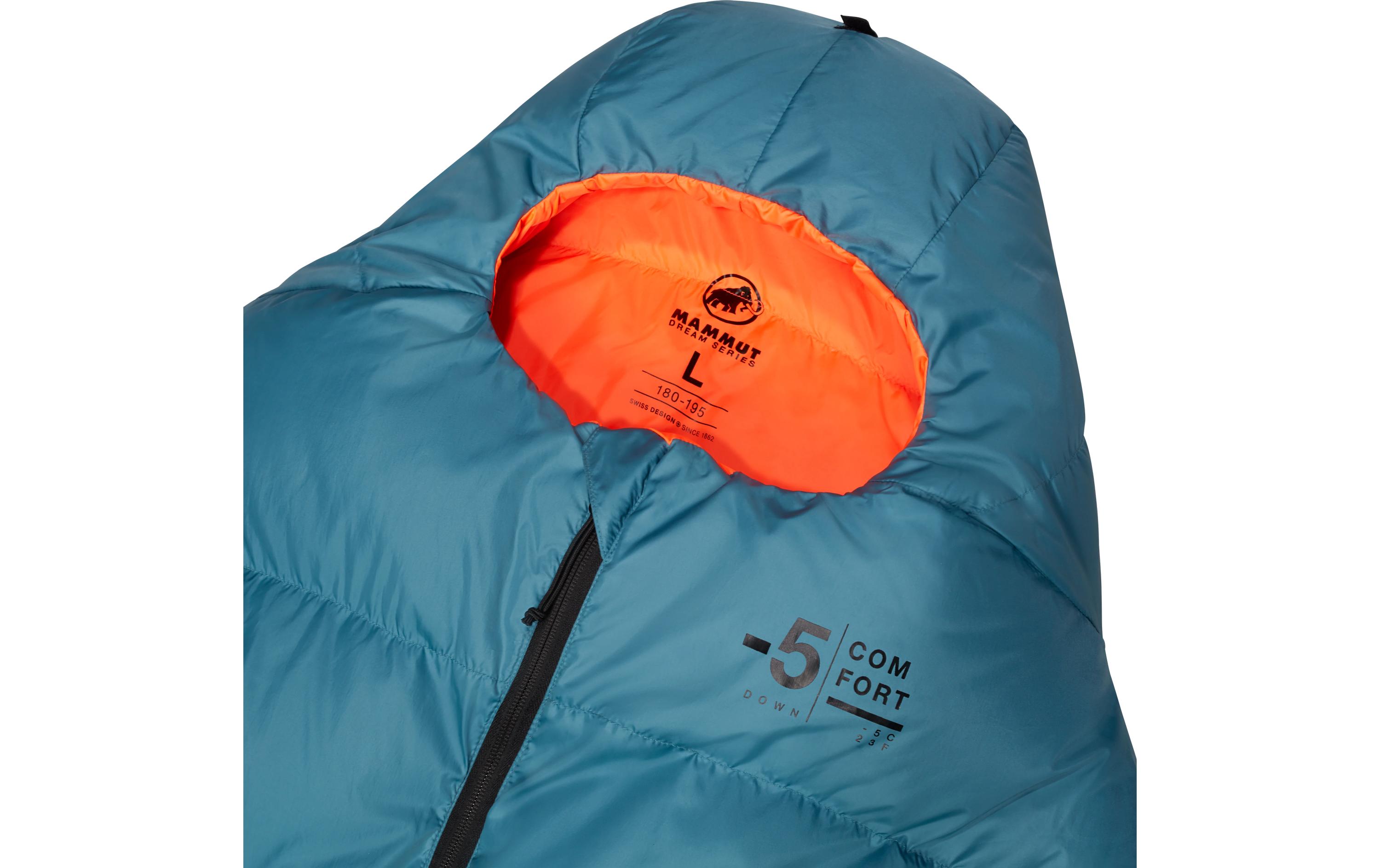 Schlafsack Comfort Down Bag -5C Polyester,<br>Mumienschlafsack