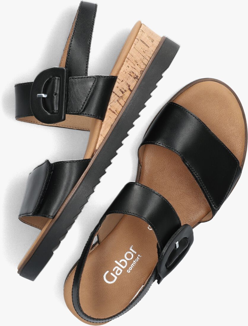 GABOR zwarte gabor sandalen 752