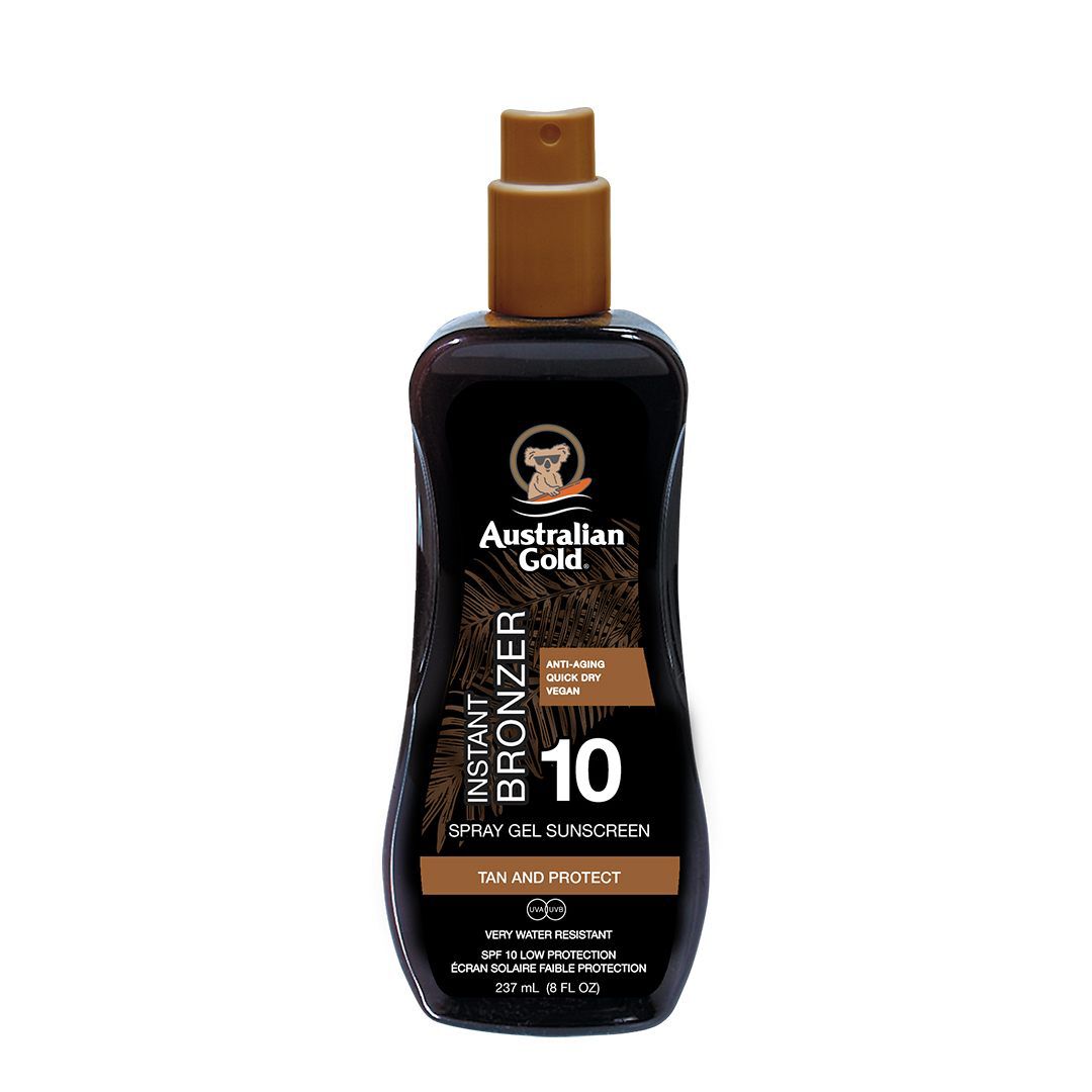 AUSTRALIAN GOLD  Instant Bronzer Spray Gel Sunscreen SPF 10 - 237ml