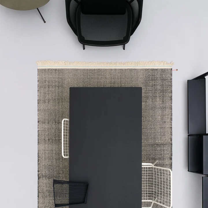 Kvadrat - Duotone Teppich 721, 200 x 300 cm, hellgrau