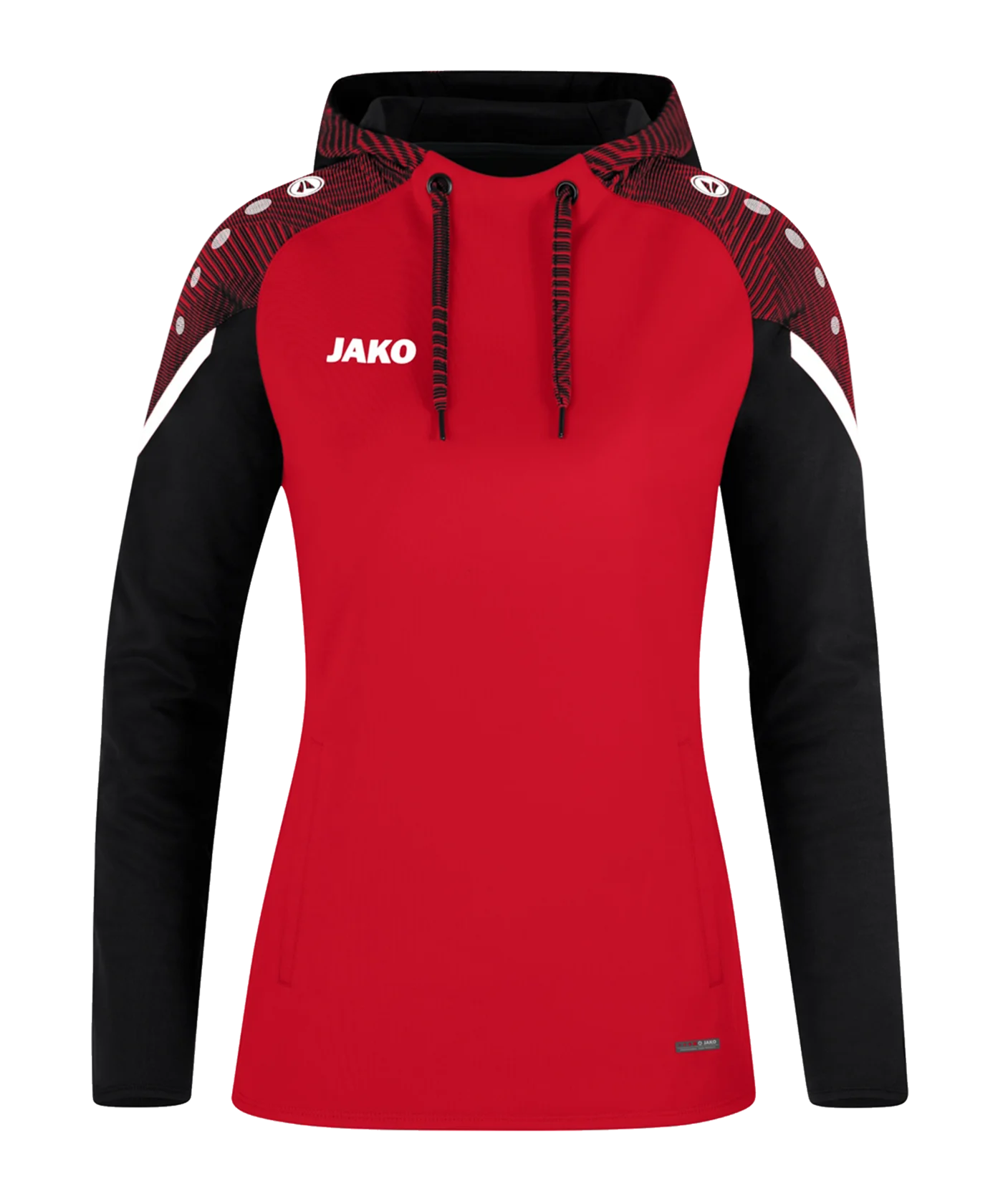 JAKO Performance Hoody Damen Rot Schwarz F101