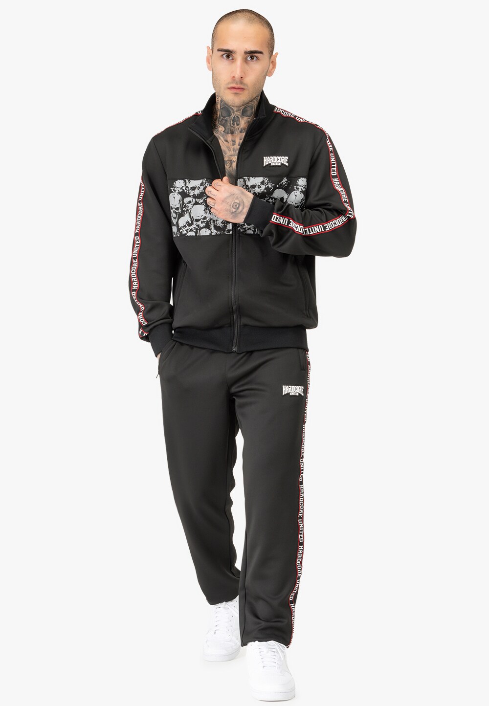 Hardcore United Herren Trainingsanzug normale Passform RAVER