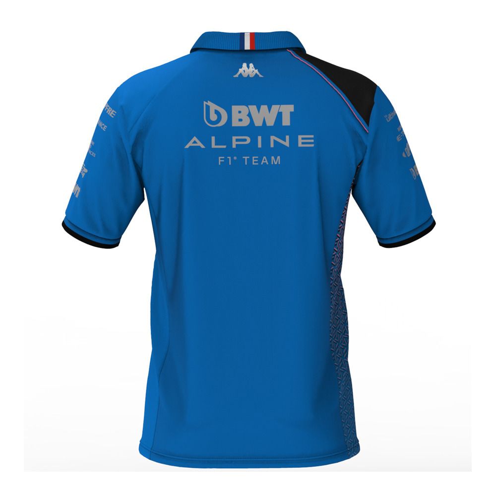 Kappa ACREM ALPINE F1 - Polo Homme liquid blue/black