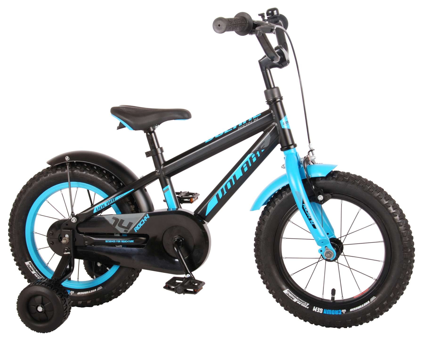TPFSports Rocky Kinderfahrrad - Jungen - 14 Zoll - Rücktritt + Handbremse - Rot