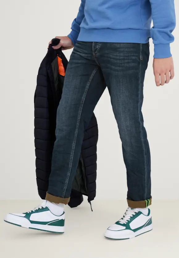 Regular Fit Jeans - deep blue vintage wash