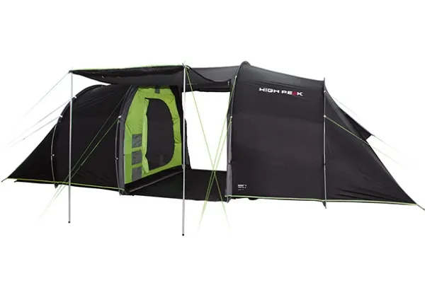 High Peak Tauris 6, Camping, Tunneltelt, 14,2 kg, Sort