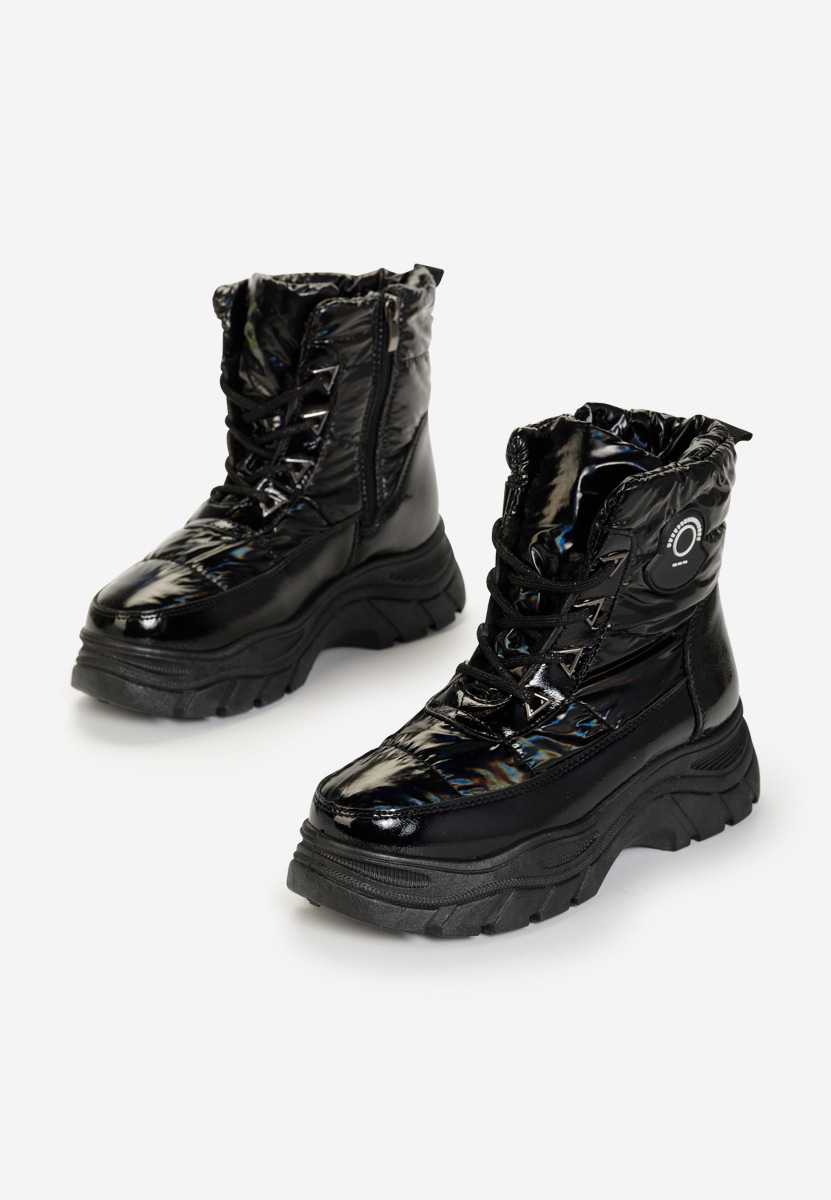 Bottines d'hiver femme noires Louisa