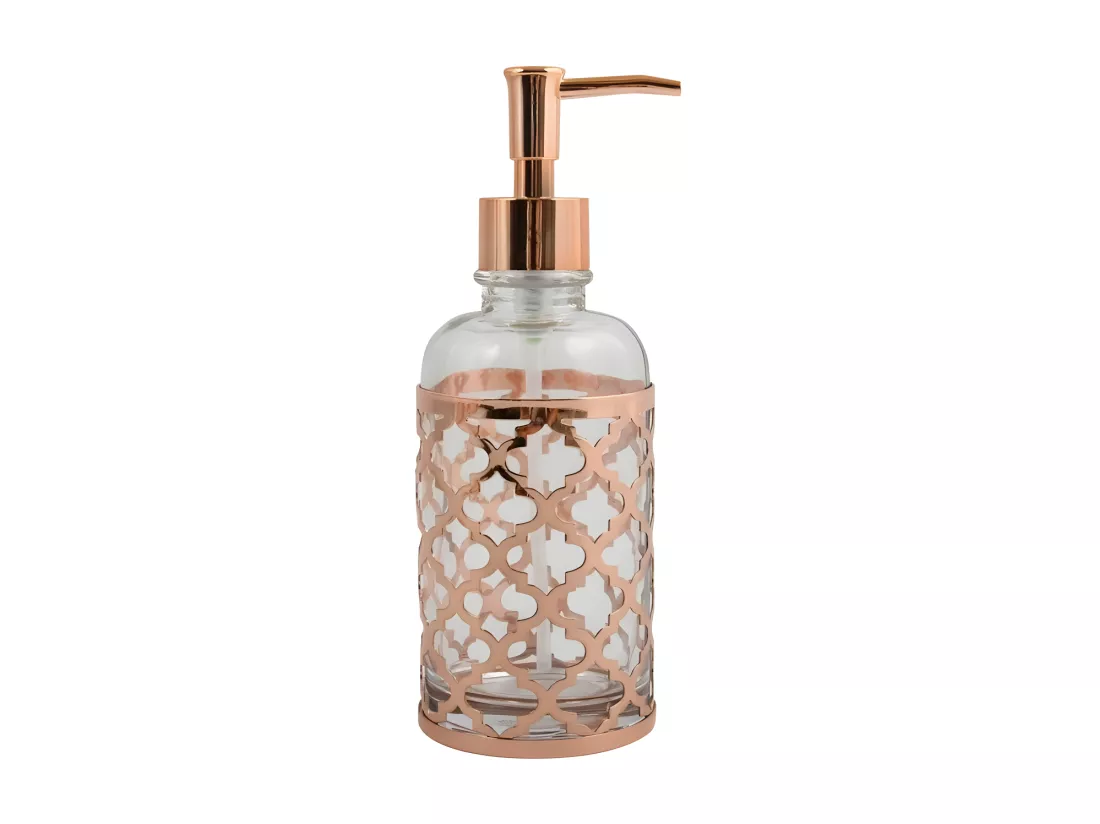 MSV Distributeur de savon Verre & Acier Chromé LAYLA Cuivré