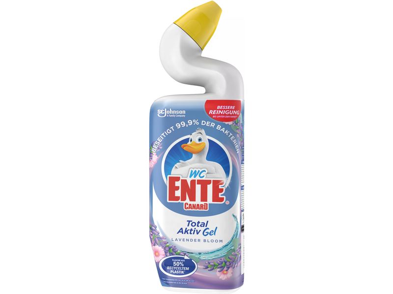 WC-Ente WC-Reiniger Total Aktiv Gel Lavender Bloom 3 x 750 Flüssiger Toilettenreiniger