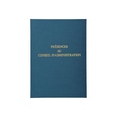 Exacompta - Registre Présences au conseil d'administration - 29,7 x 21 cm - 100 pages