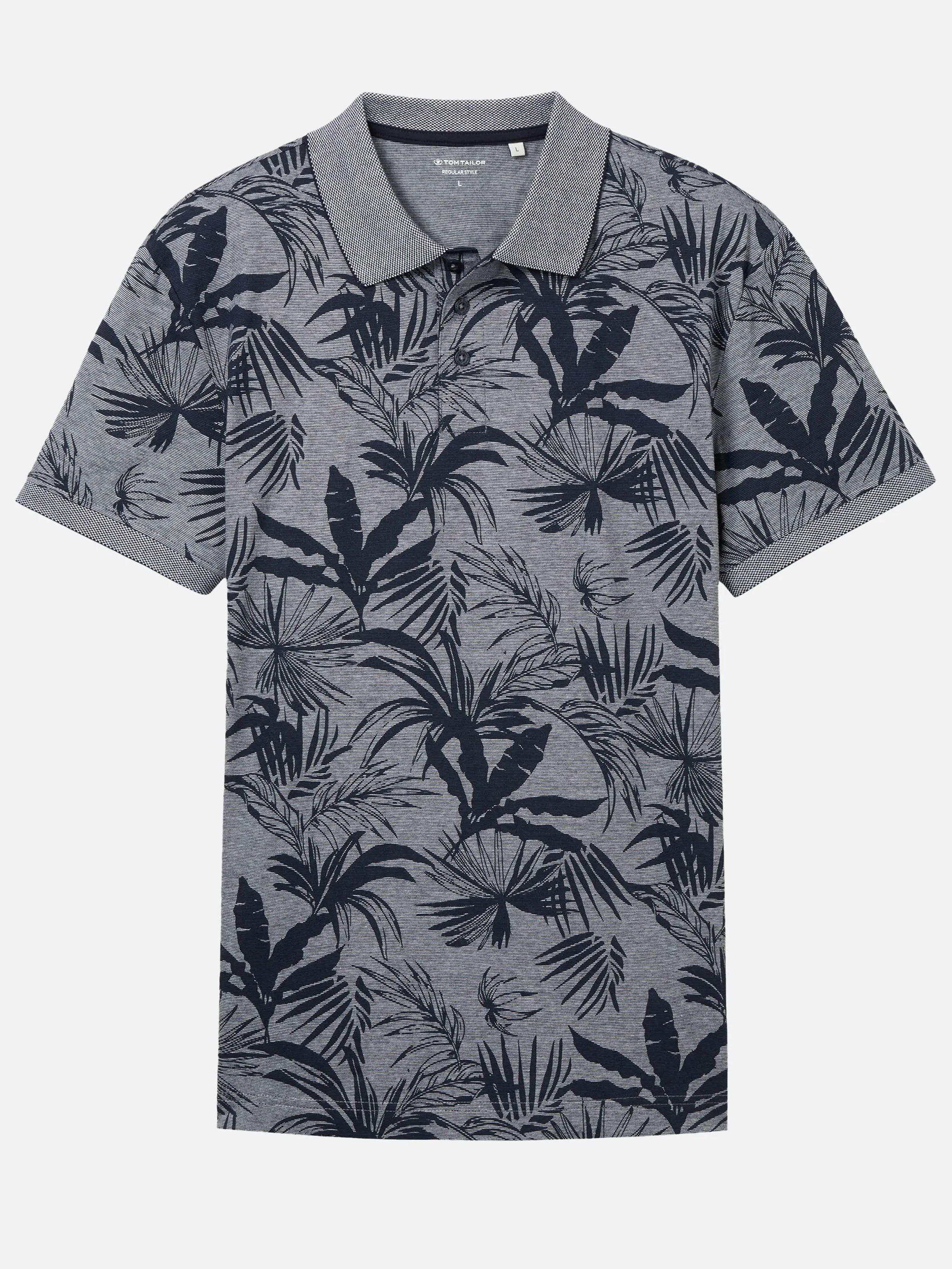 Herren Poloshirt mit Jungle Print