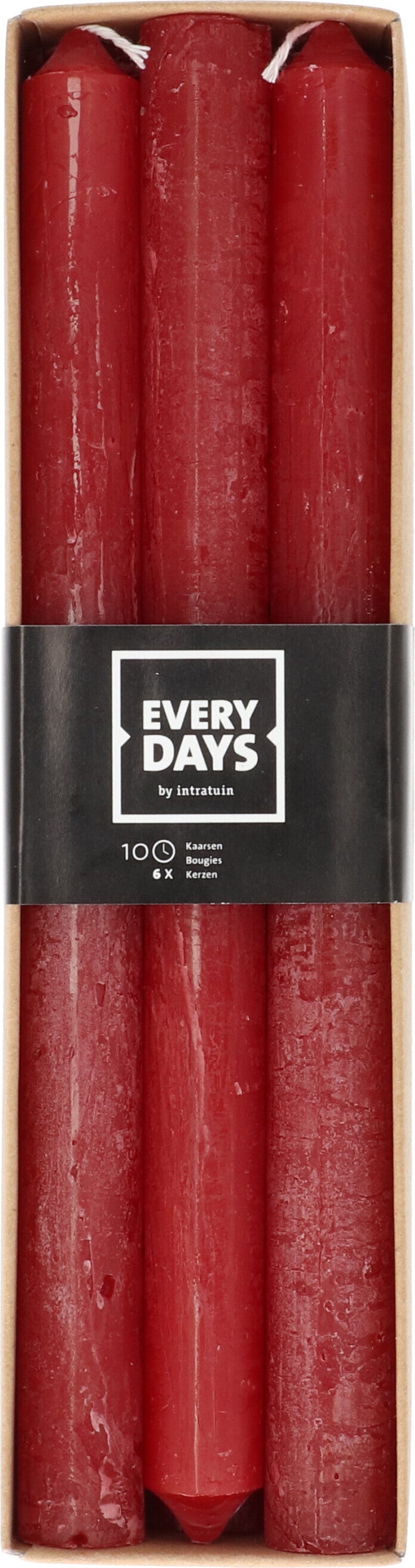 Everydays dinerkaars Rustic rood 10 uur 6 stuks