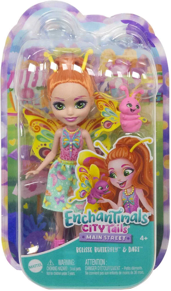ENCHANTIMALS -BELISSE PAPILLON MINI POUPEE  15 CM