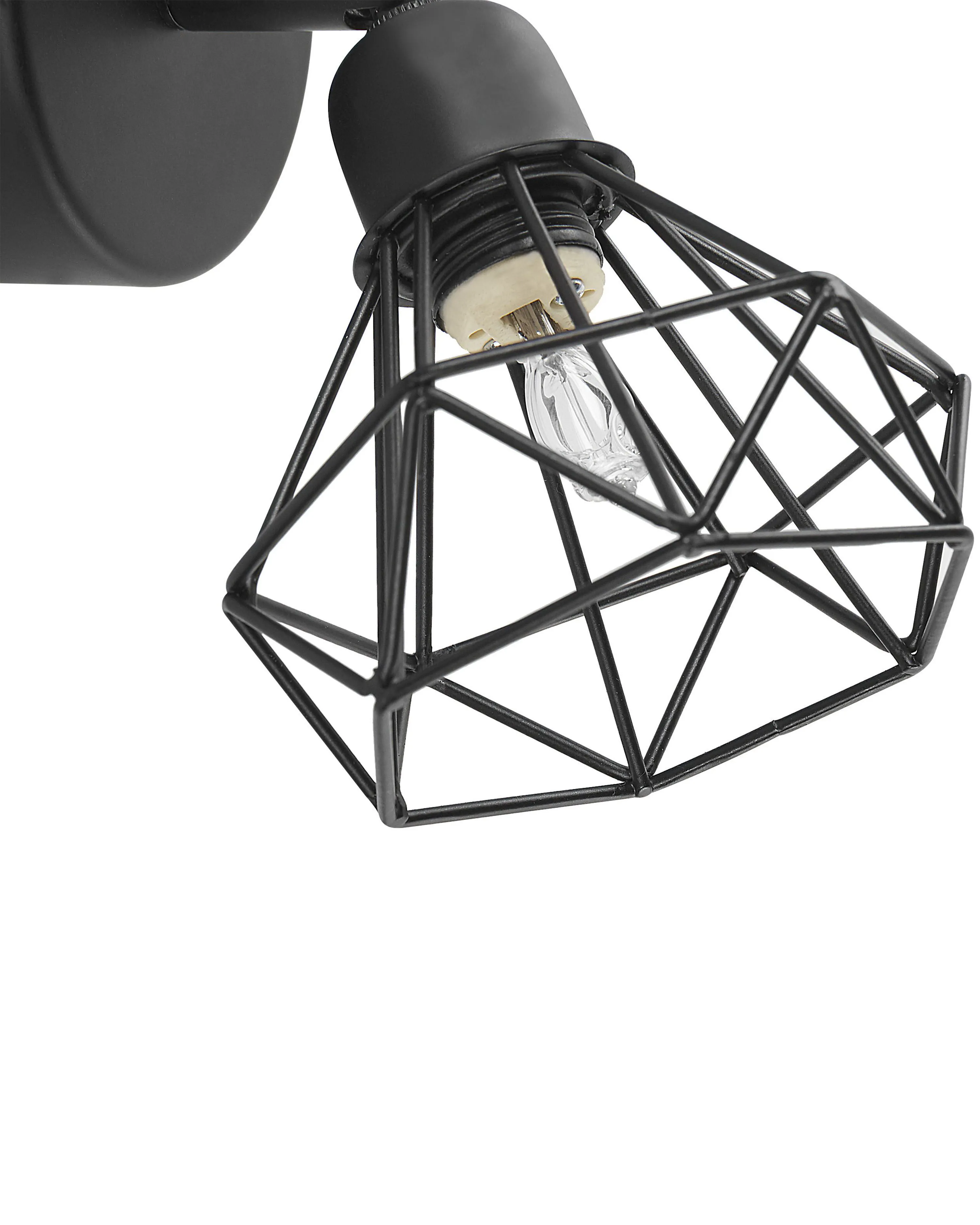 Set van 2 spotlampen ERMA verstelbaar Metaal Zwart