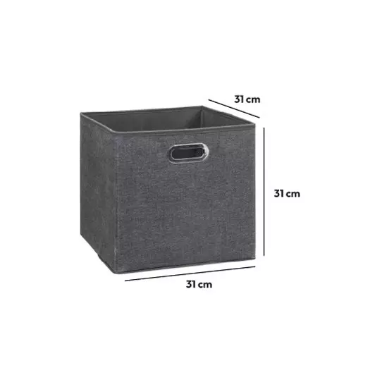 Panier de rangement (31 x 31 cm) Helena Gris