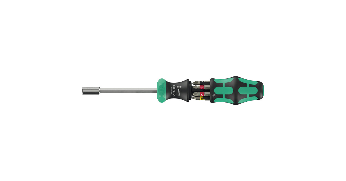 WeraKraftform Kompakt 27 RA 1, 6‑delig bitset  (Zwart/groen)
