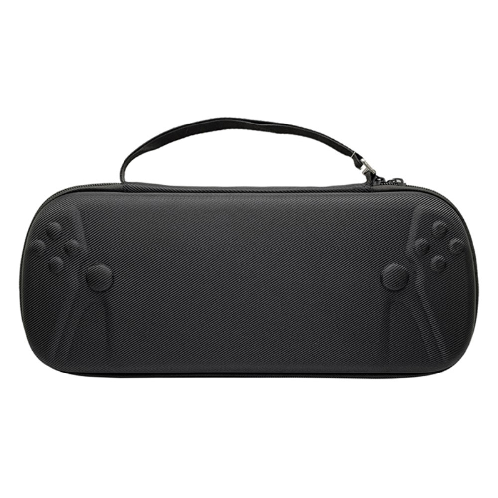PlayStation Portal Remote Player Reise Box Schutztasche Hartschale mit Netztasche und Handschlaufe - Schwarz