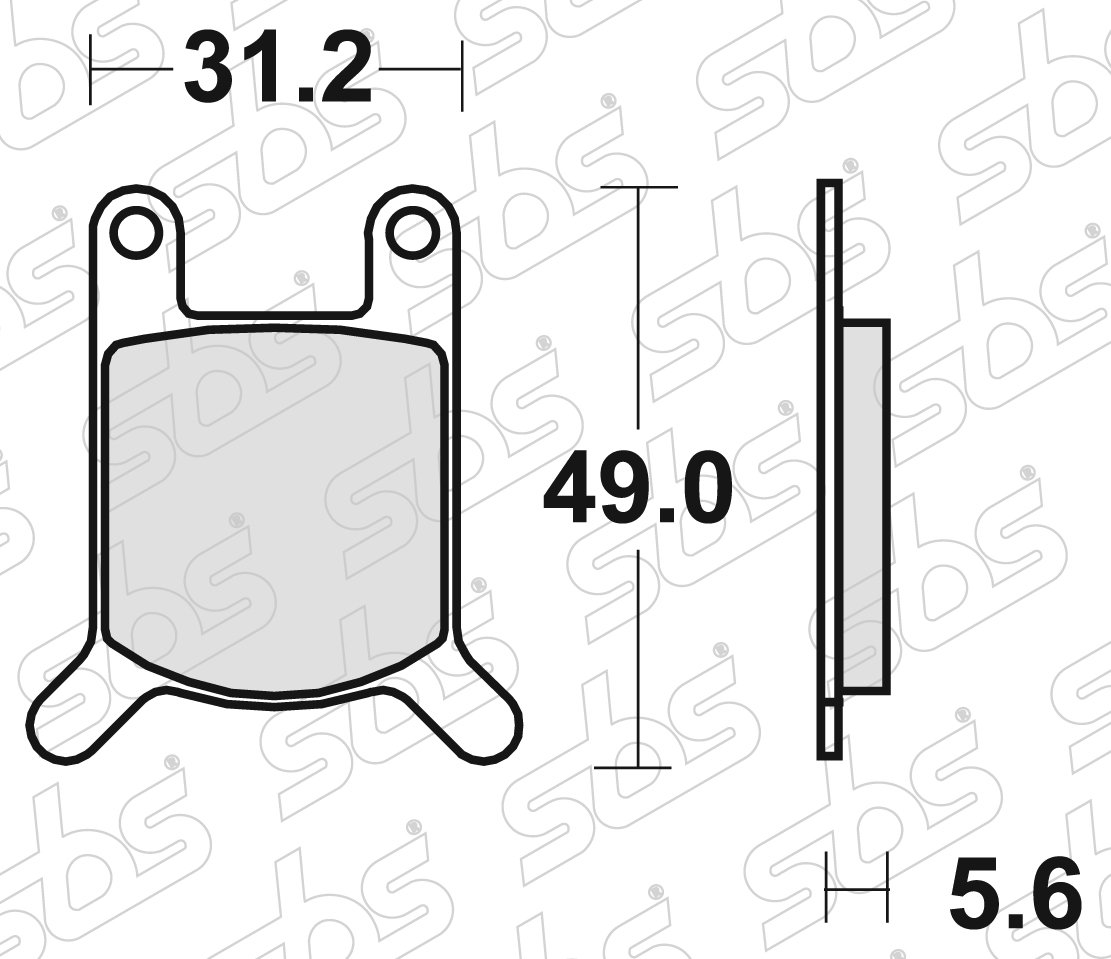 SBS - Plaquettes de frein 532 HF