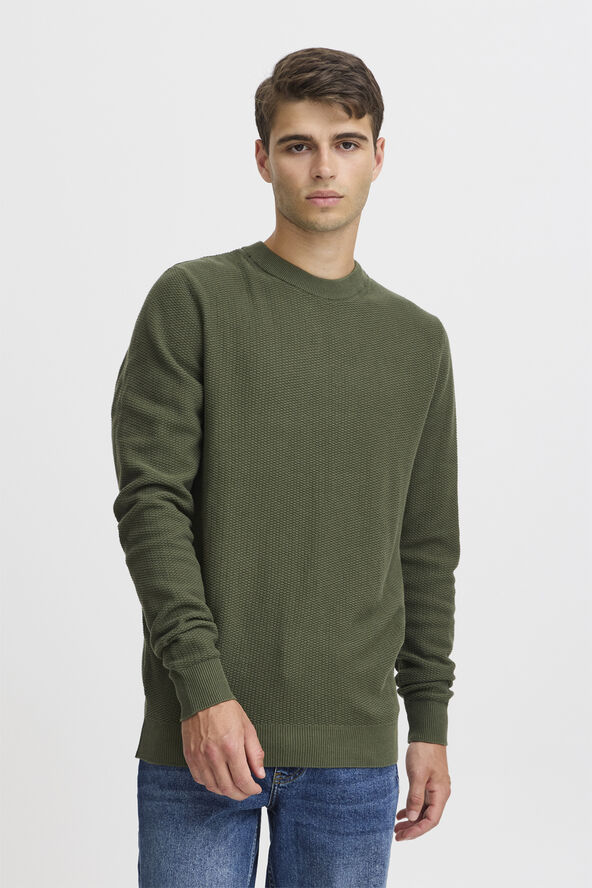 Casual Friday CFKARL 0160 structured crew neck kn Deep depths