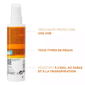 Anthelios Crème Solaire en Spray Invisible Corps SPF50+ Avec Parfum - 200ml