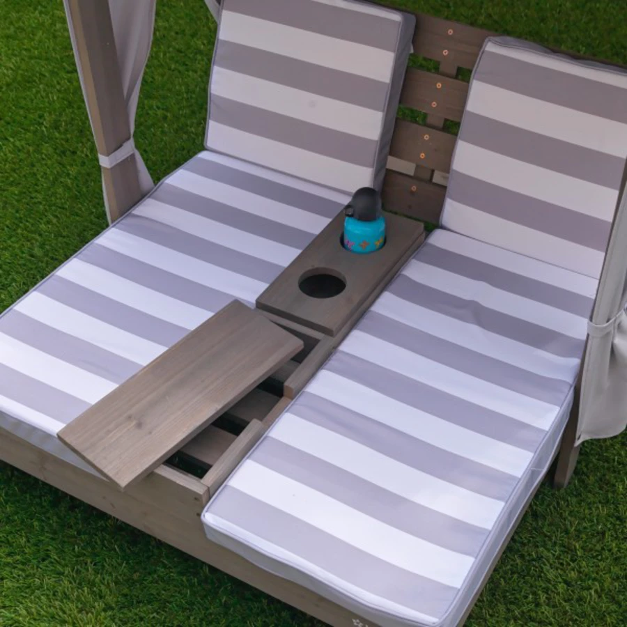 Kidkraft® Doppelte Kinder Sonnenliege mit Getränkehaltern