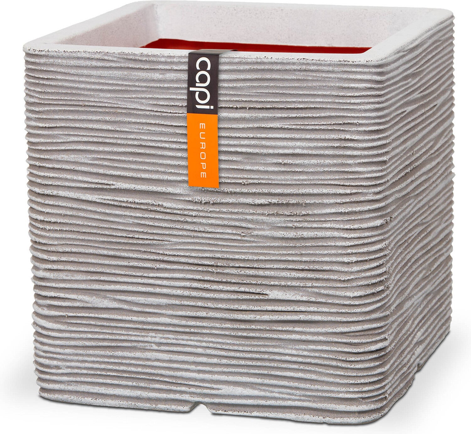 Capi Europe bloempot Nature-Rib wit 50 x 50 x 50 cm