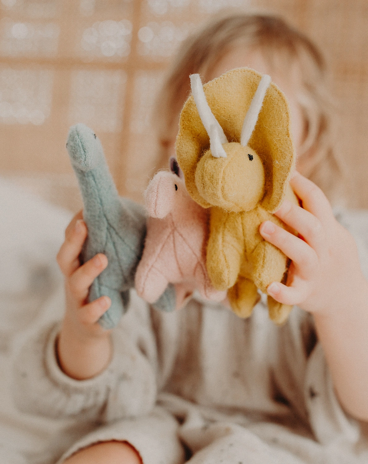 Kuscheltier-Set HOLDIE FOLK - DINOSAURS 3-teilig