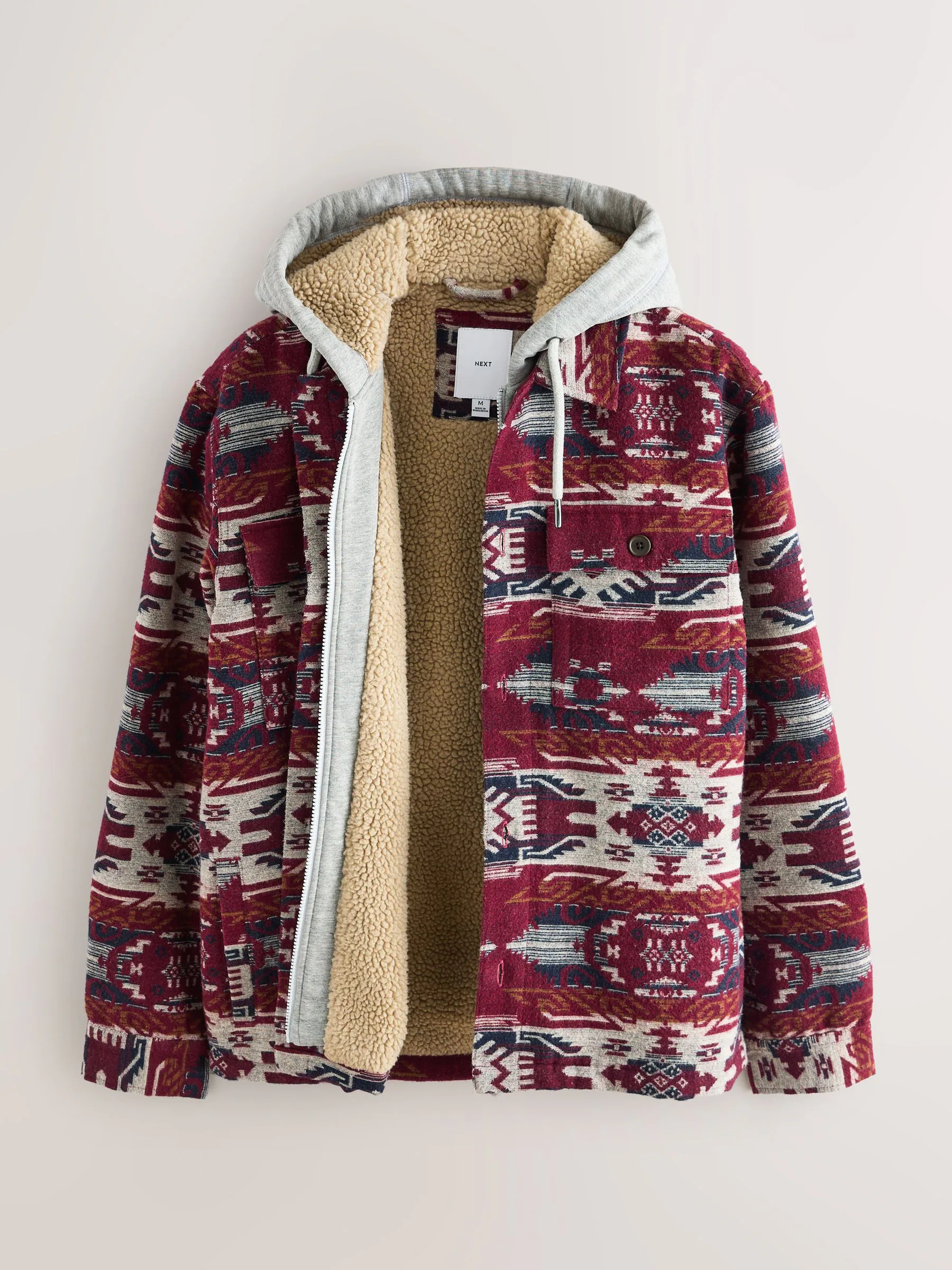 Bordeauxrood - Navajo Style Shacket