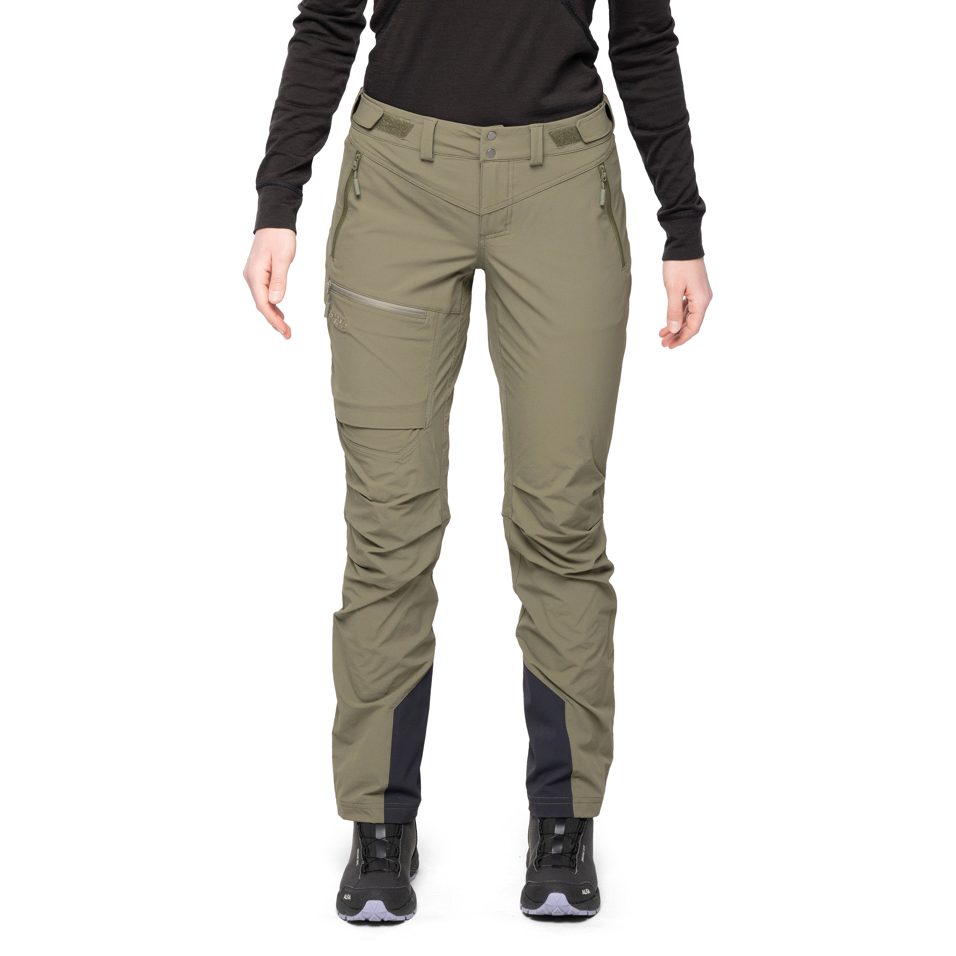 Breheimen Softshell W Pants Dark Green Mud