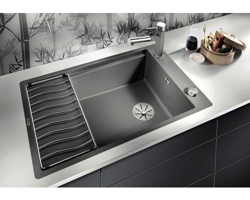 Blanco ELON XL 6 SF spoelbak, 770 x 490 mm, zwart, 525884