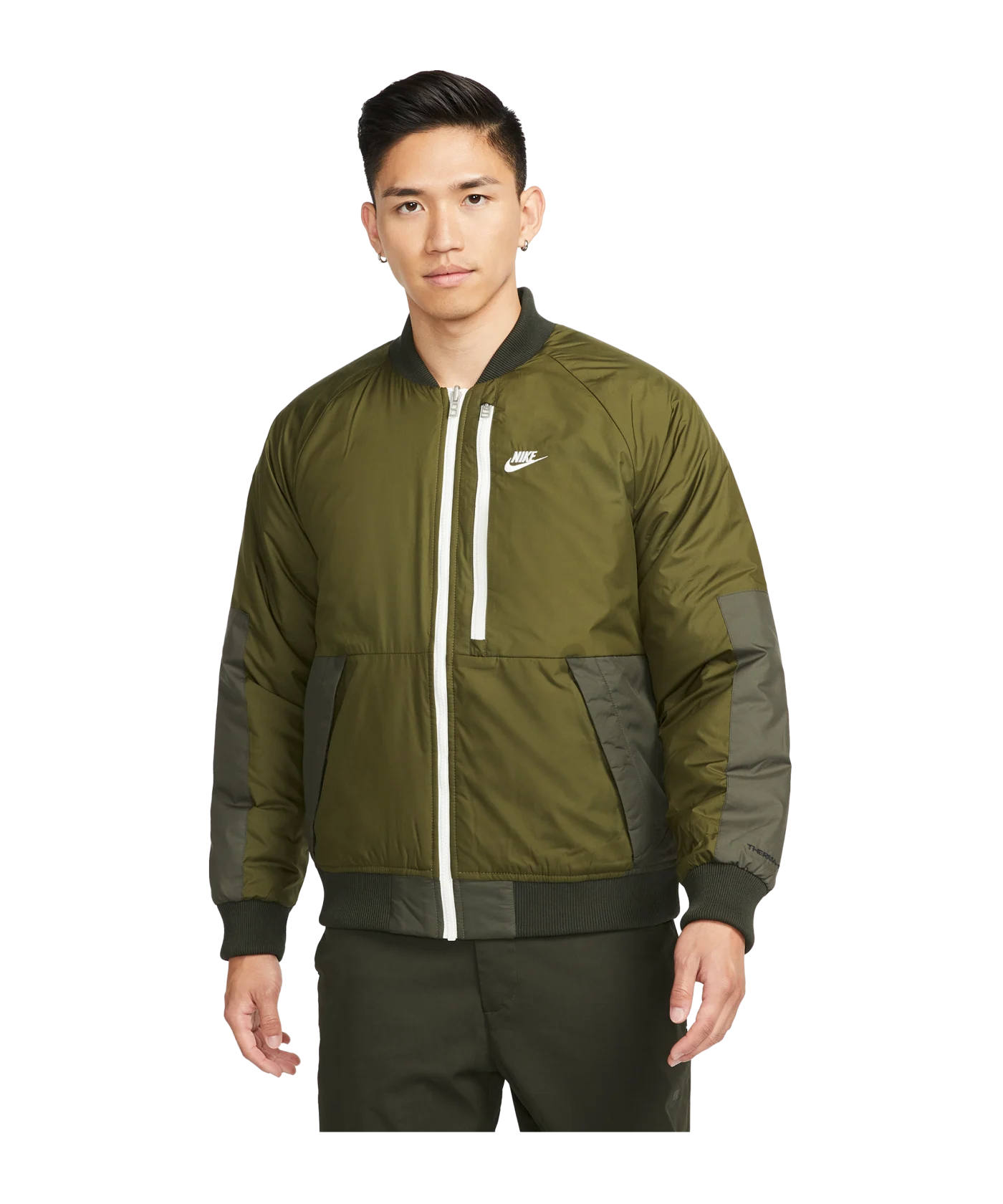 Nike Therma-FIT Legacy Bomber Jacke Grün F326