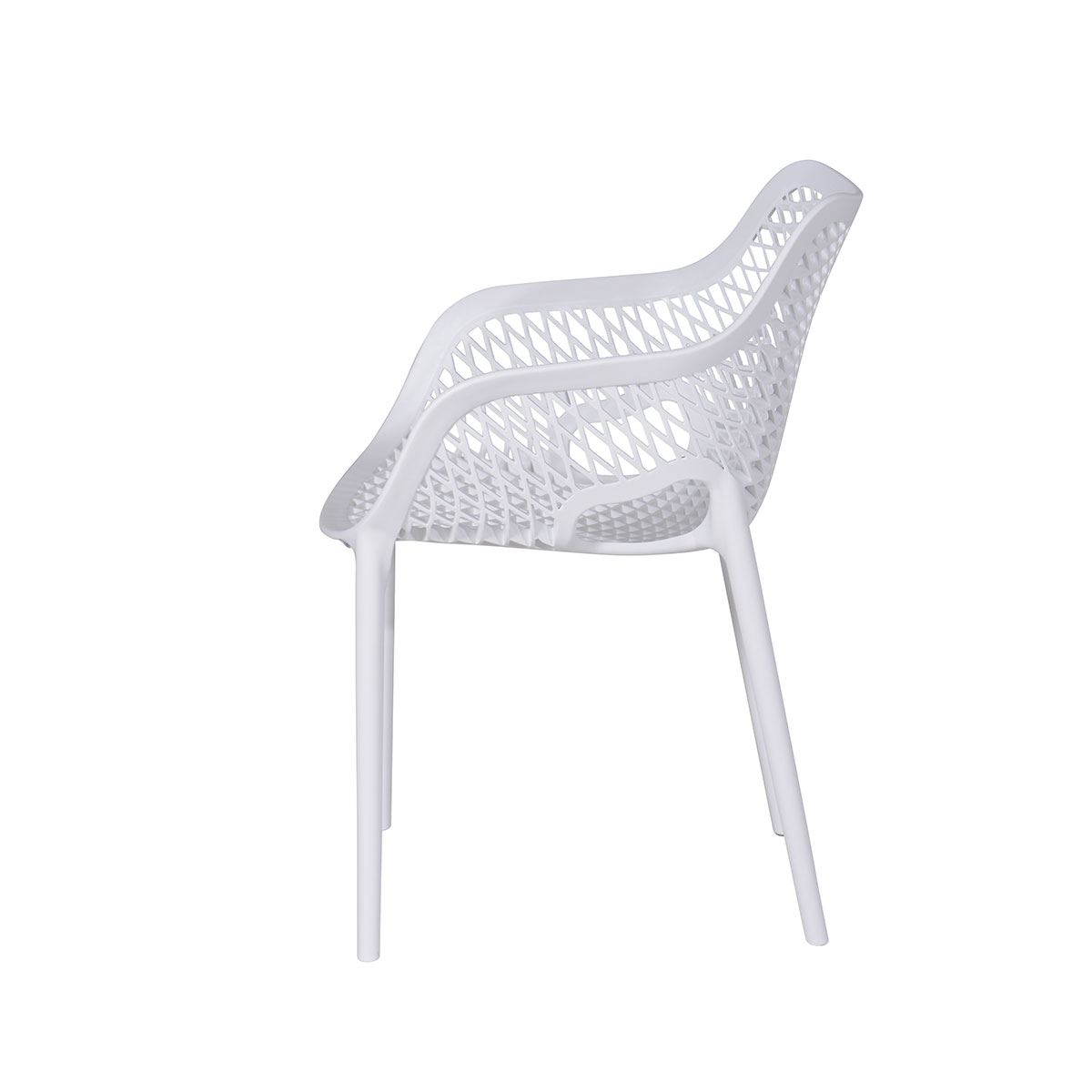 Garden Impressions Air XL 4 stuks witte tuinstoelen