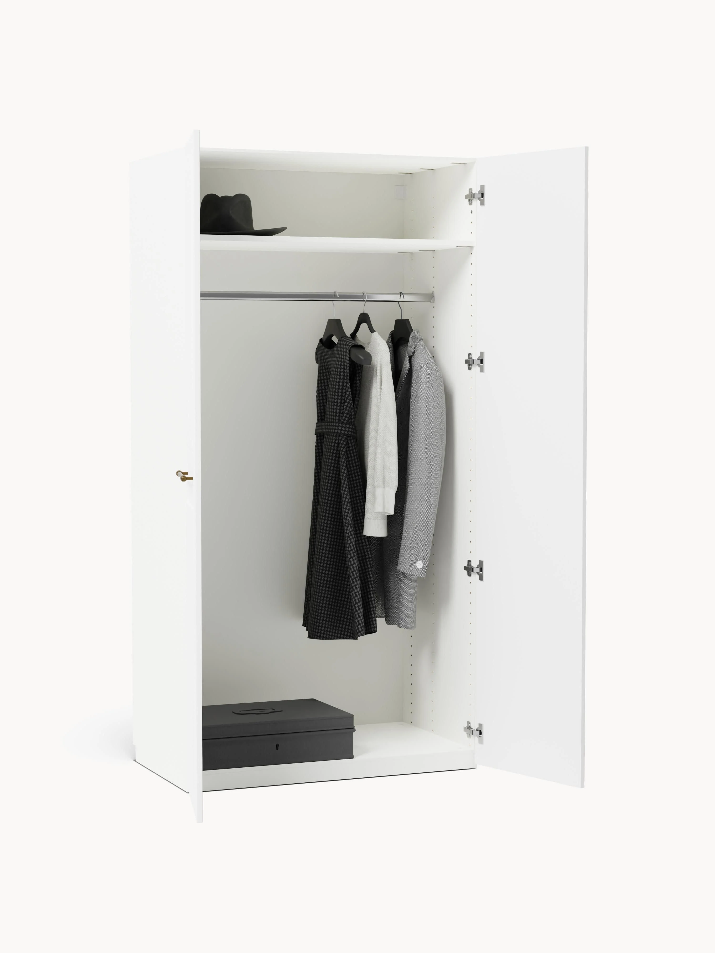 Modulaire draaideurkast Charlotte, 100 cm breed, diverse varianten