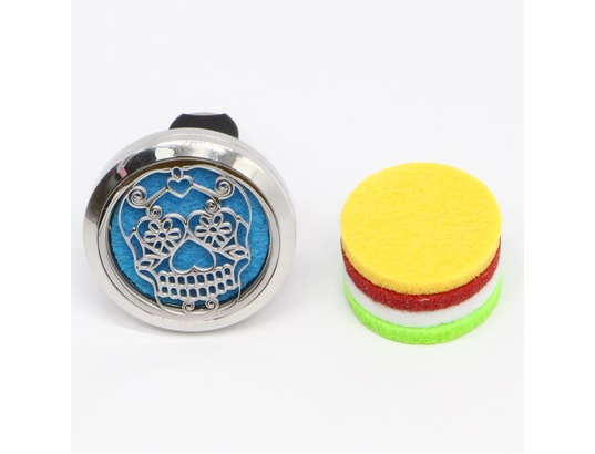 ZEN AROME - Diffuseur d'huiles essentielles pour voiture en inox clip'ar...
