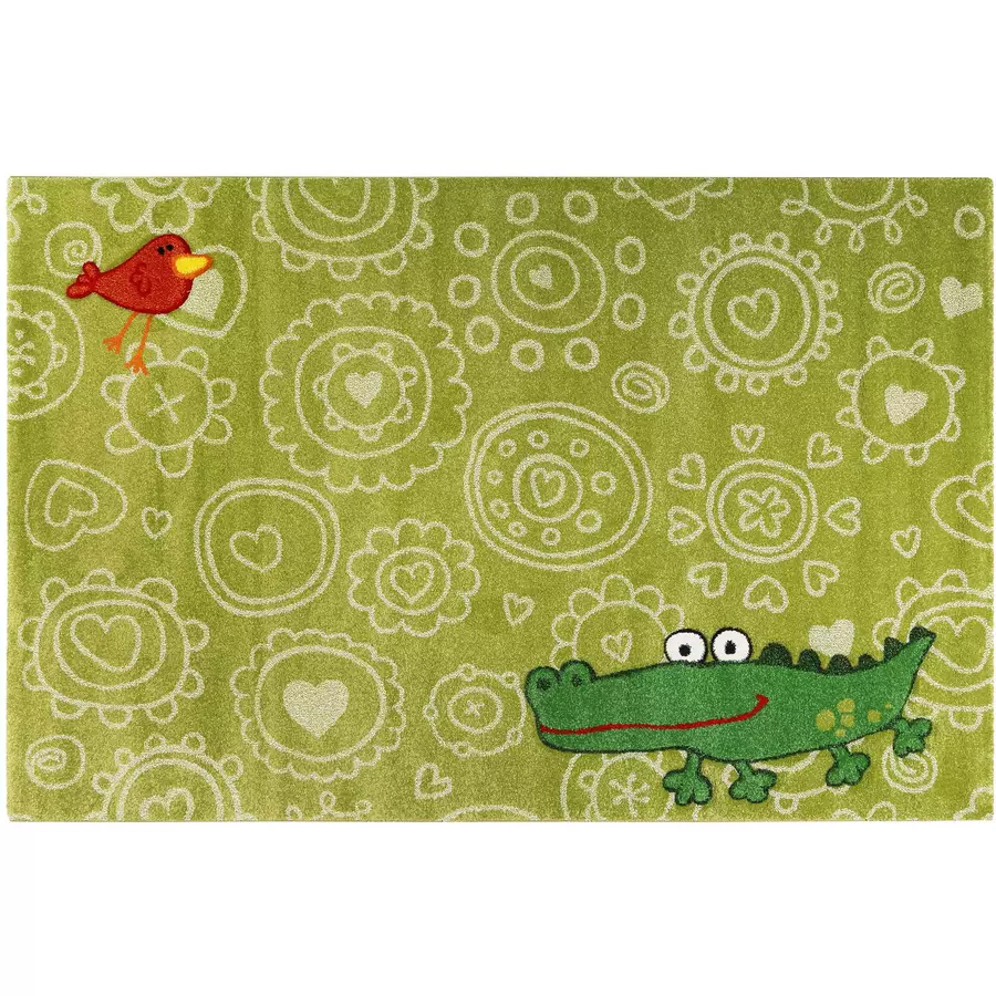 Sigikid Kinderteppich Crocodile hellgrün