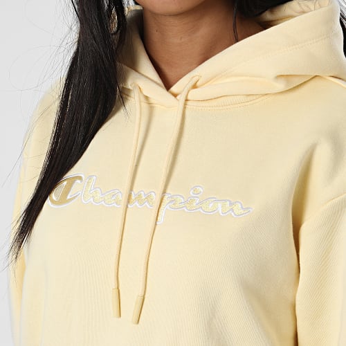 Sweat Capuche Femme 115477 Jaune